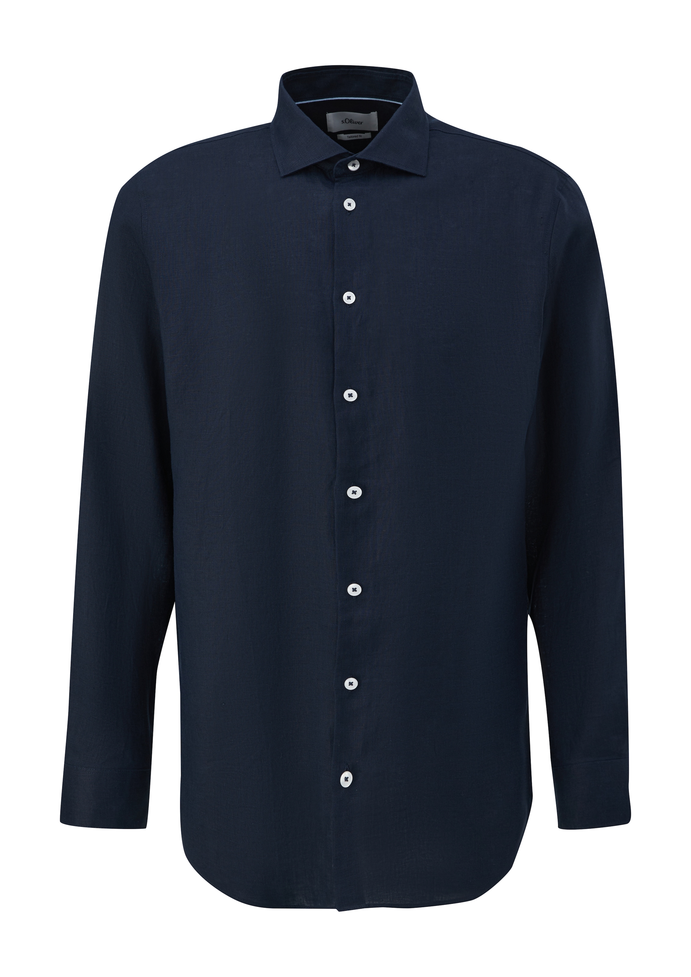 s.Oliver BLACK LABEL Overhemd in Blauw: voorkant