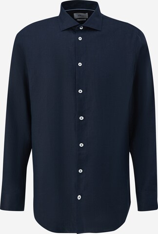 s.Oliver BLACK LABEL Regular fit Button Up Shirt in Blue: front