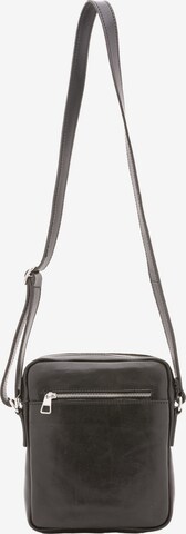Borsa a tracolla 'Borsa a tracolla uomo vera pelle con zip - Made in Italy' di Alessia Firenze in nero: frontale