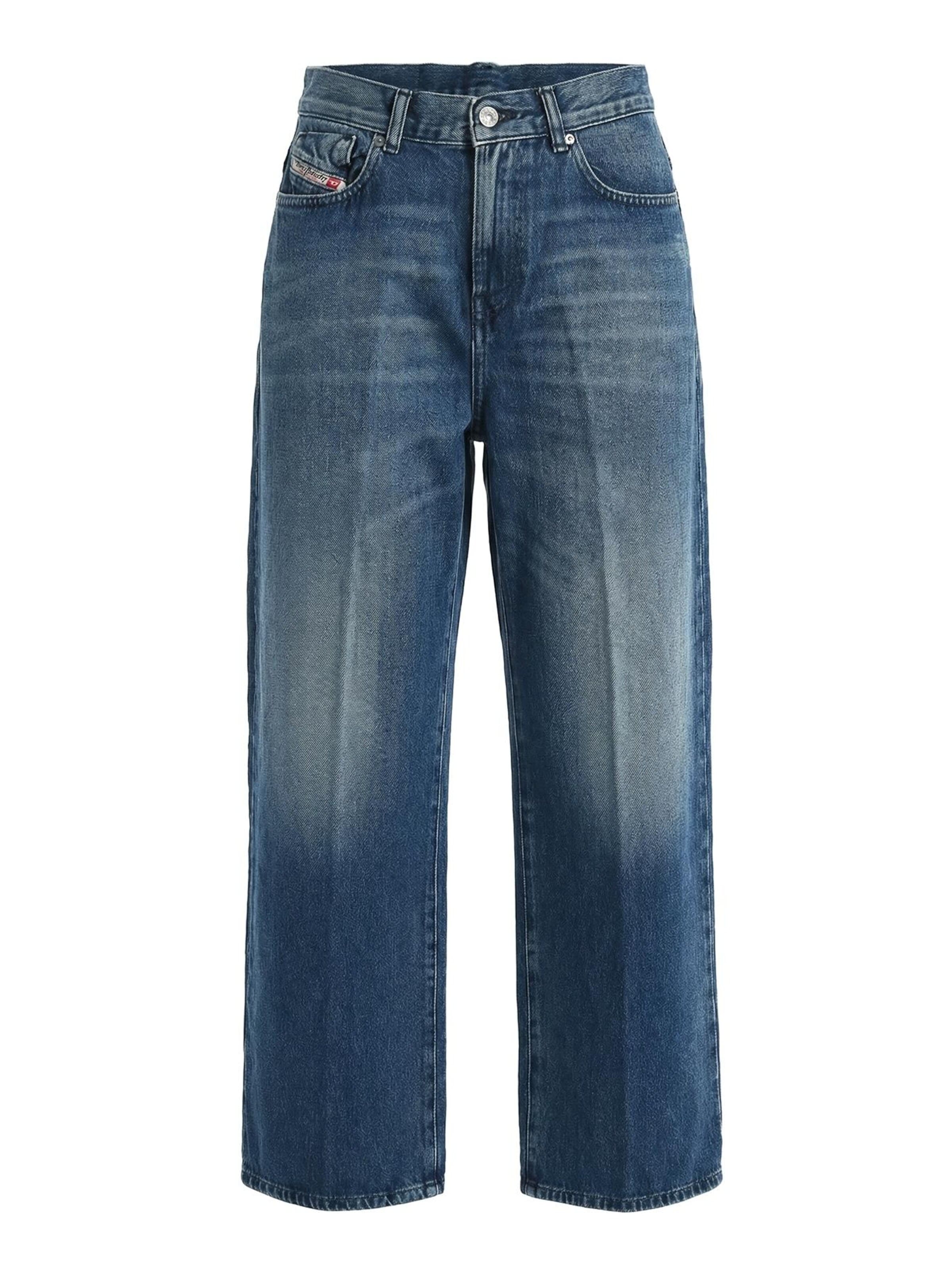 DIESEL - Loosefit Calças de ganga 'WIDEE-R R07K9' em azul: frente