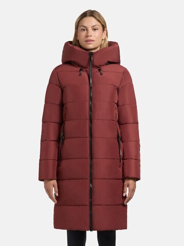 khujo Wintermantel 'Jilias5-YM' in Rood: voorkant