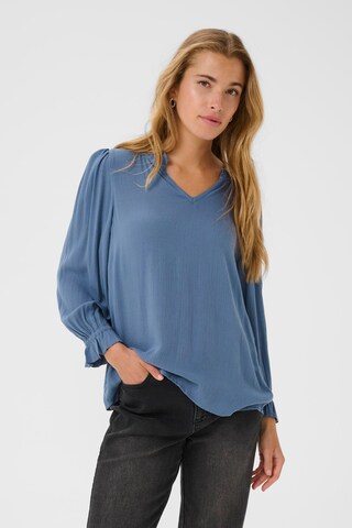 Kaffe - Blusa 'KAliv' em azul: frente