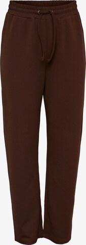 PIECES Regular Pants 'Nathaly' in Brown: front