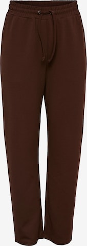 PIECES Regular Pants 'Nathaly' in Brown: front