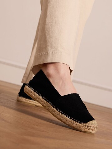 Espadrilles MANFIELD en noir : devant