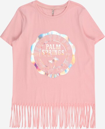 KIDS ONLY T-Shirt 'KOGALISON' in Pink: predná strana