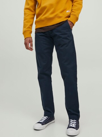 R.D.D. ROYAL DENIM DIVISION Regular Chino 'Mike' in Blauw: voorkant