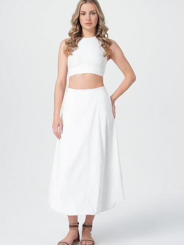M.O.D MIRACLE OF DENIM - Falda en blanco: frente