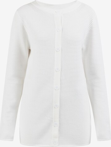 usha WHITE LABEL Knit Cardigan in White: front