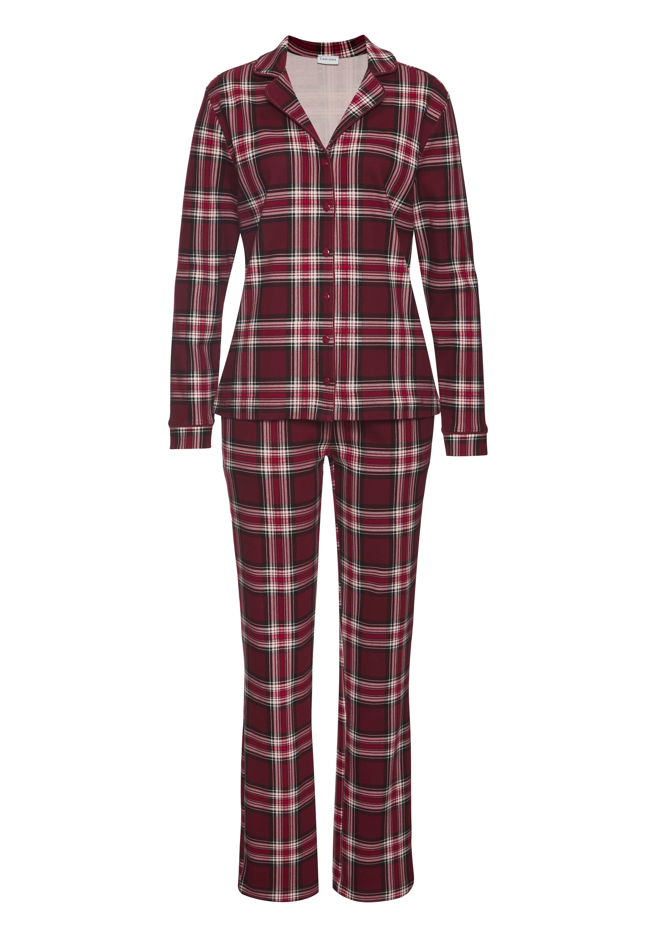 LASCANA Pajama in Red: front