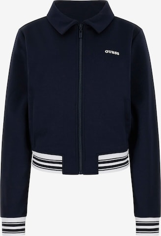 GUESS Sweatjacke in Blau: Vorderseite