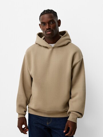 Bershka Sweatshirt in Beige: Vorderseite