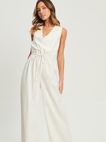 Tussah Jumpsuit 'CHARLI' in White