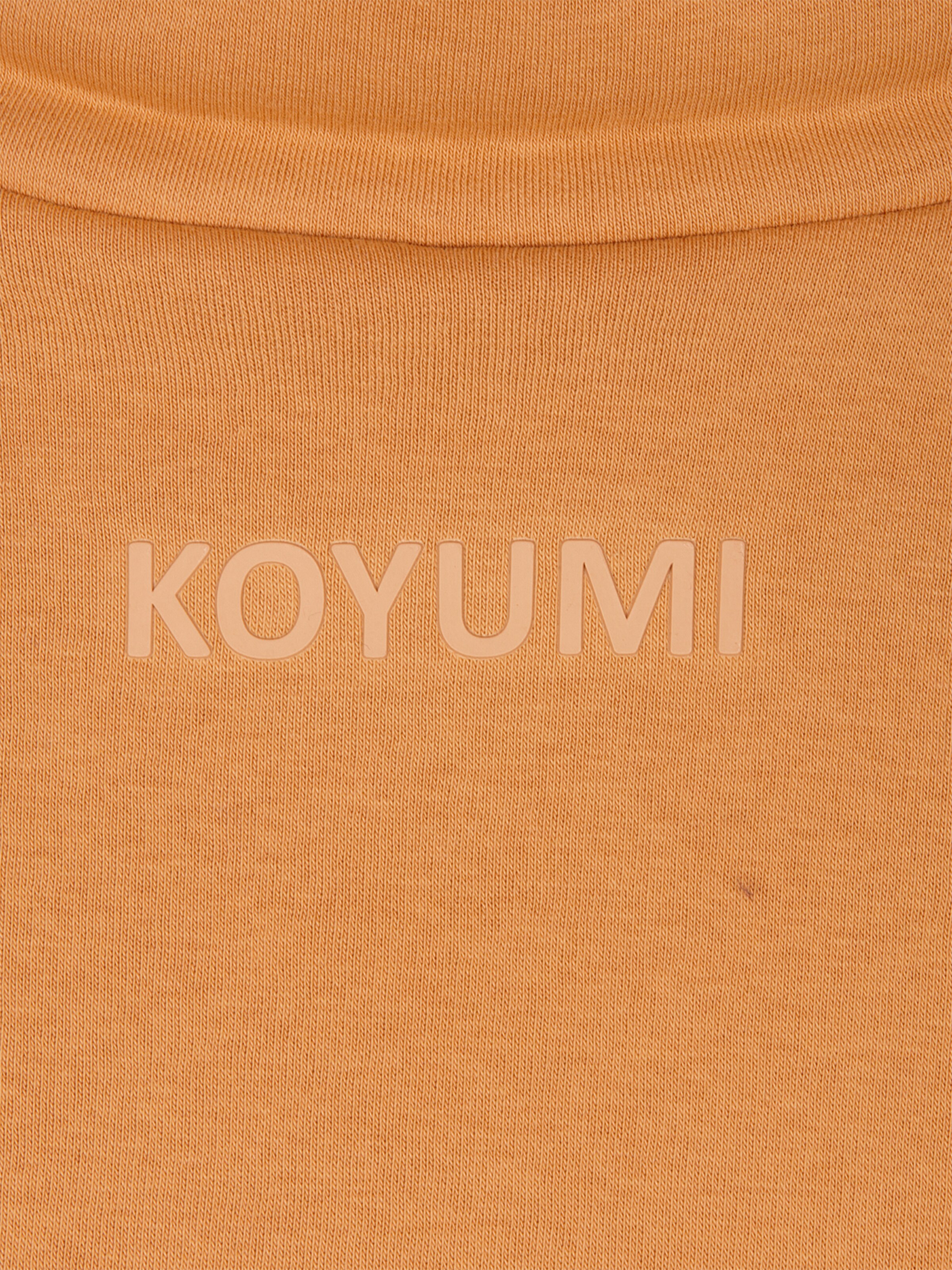 Koyumi Sweatshirt 'Break Your Neck' in Beige