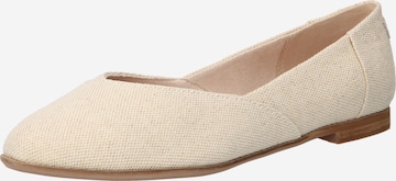 Ballerines TOMS en beige : devant