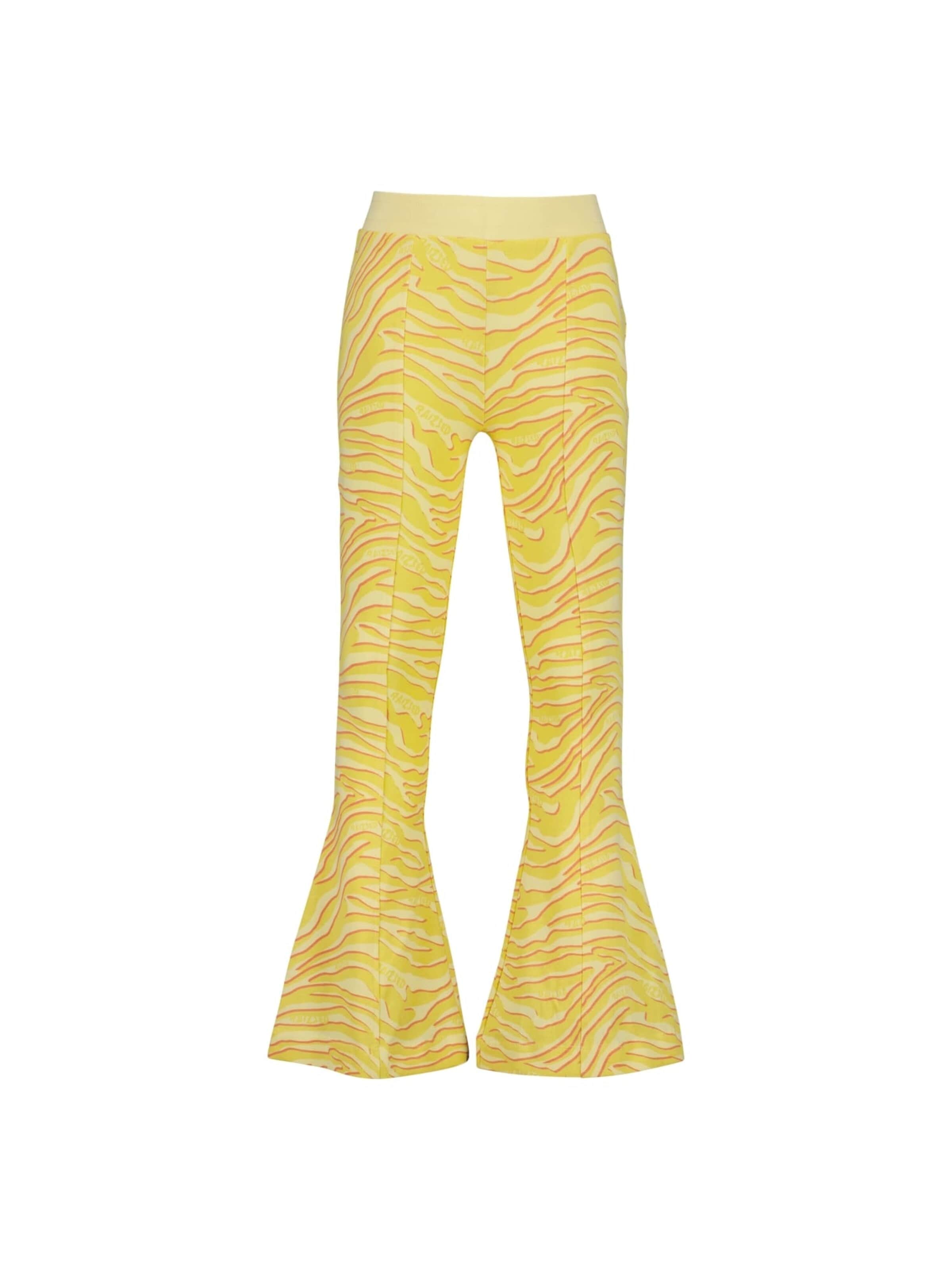 Raizzed Baggy Trousers in Yellow: front