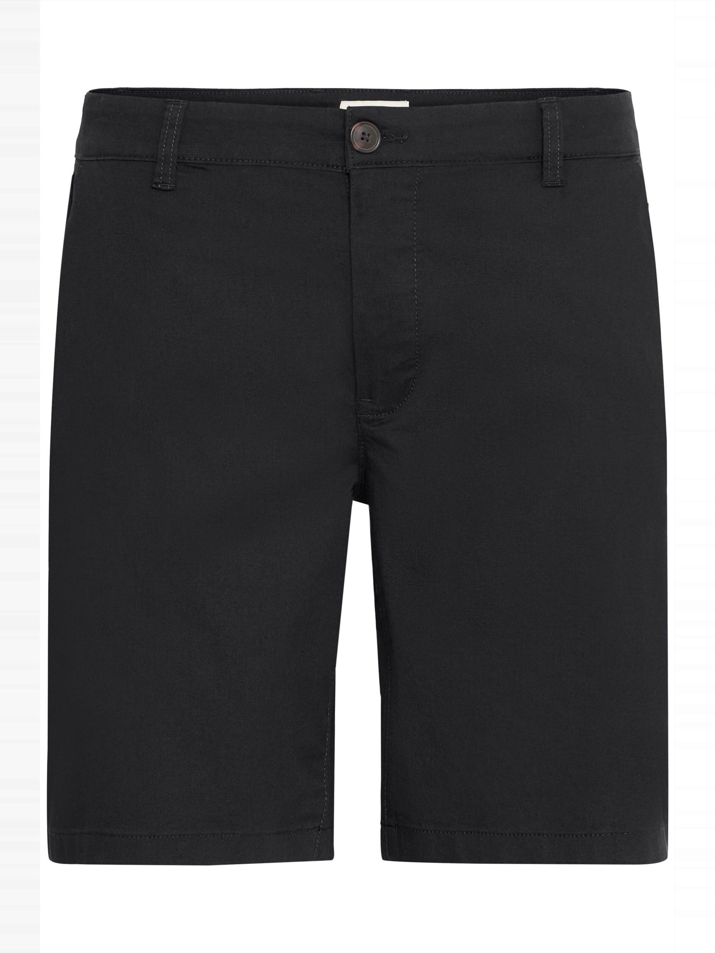 !Solid Regular Chinoshorts ' SDKAKAN ' in Schwarz: Vorderseite
