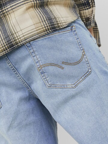 Jack & Jones Plus Tapered Jeans 'JJIMike JJOriginal' in Blue