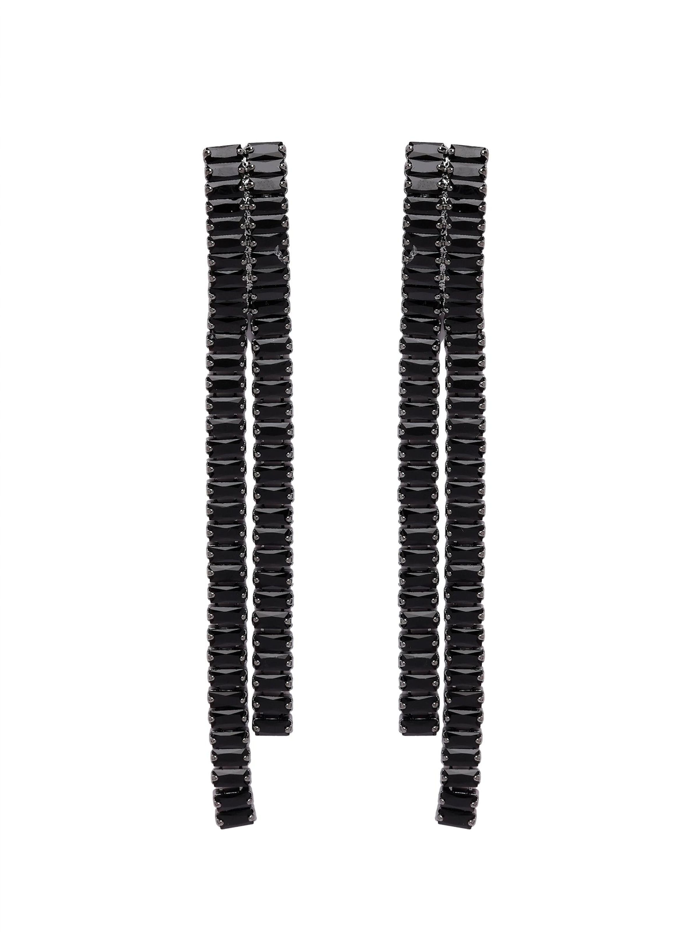 AVANT-GARDE PARIS - Pendientes 'Terezaia' en negro: frente