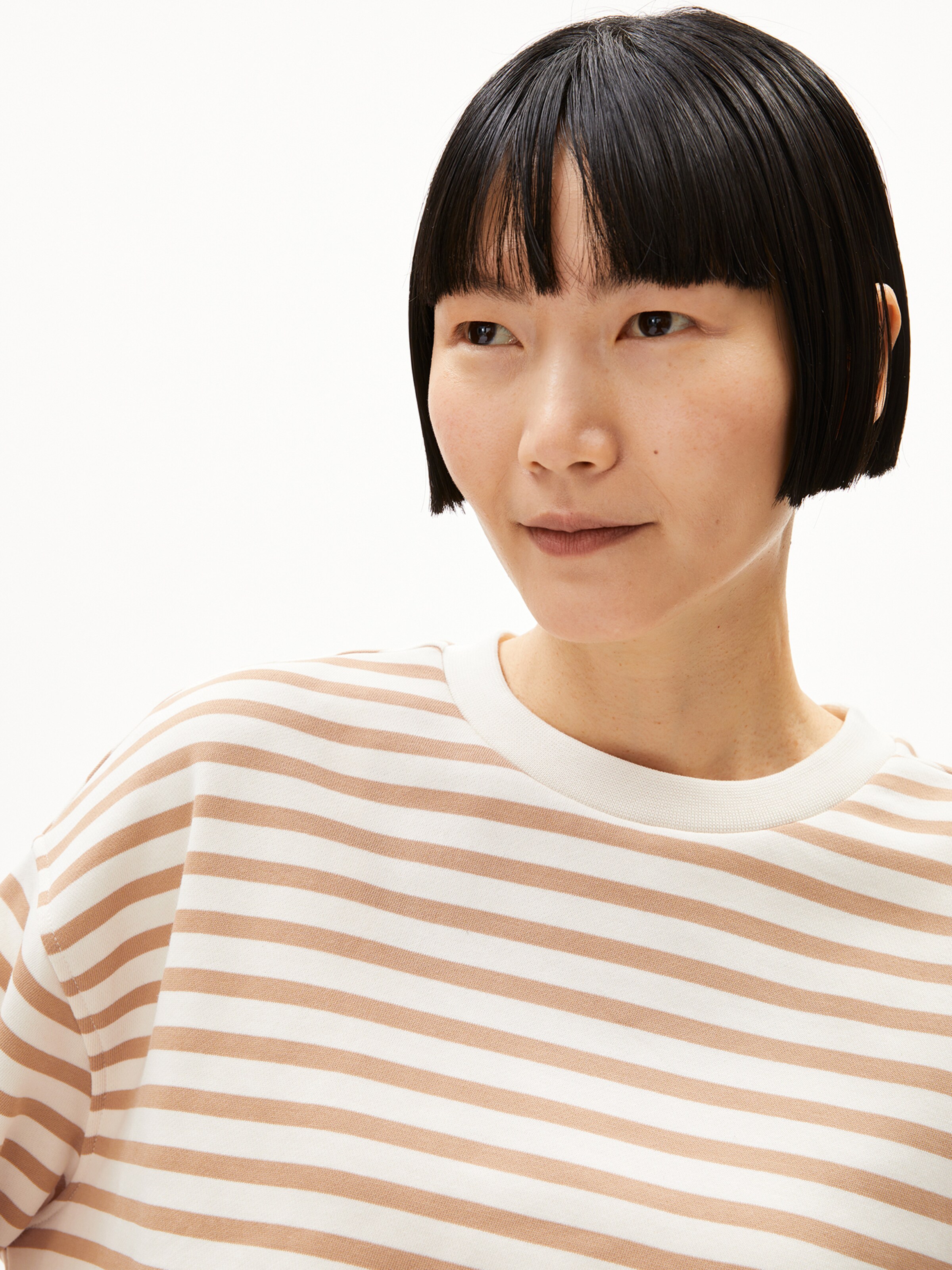 ARMEDANGELS Sweatshirt 'FRANKAA' in Beige: front