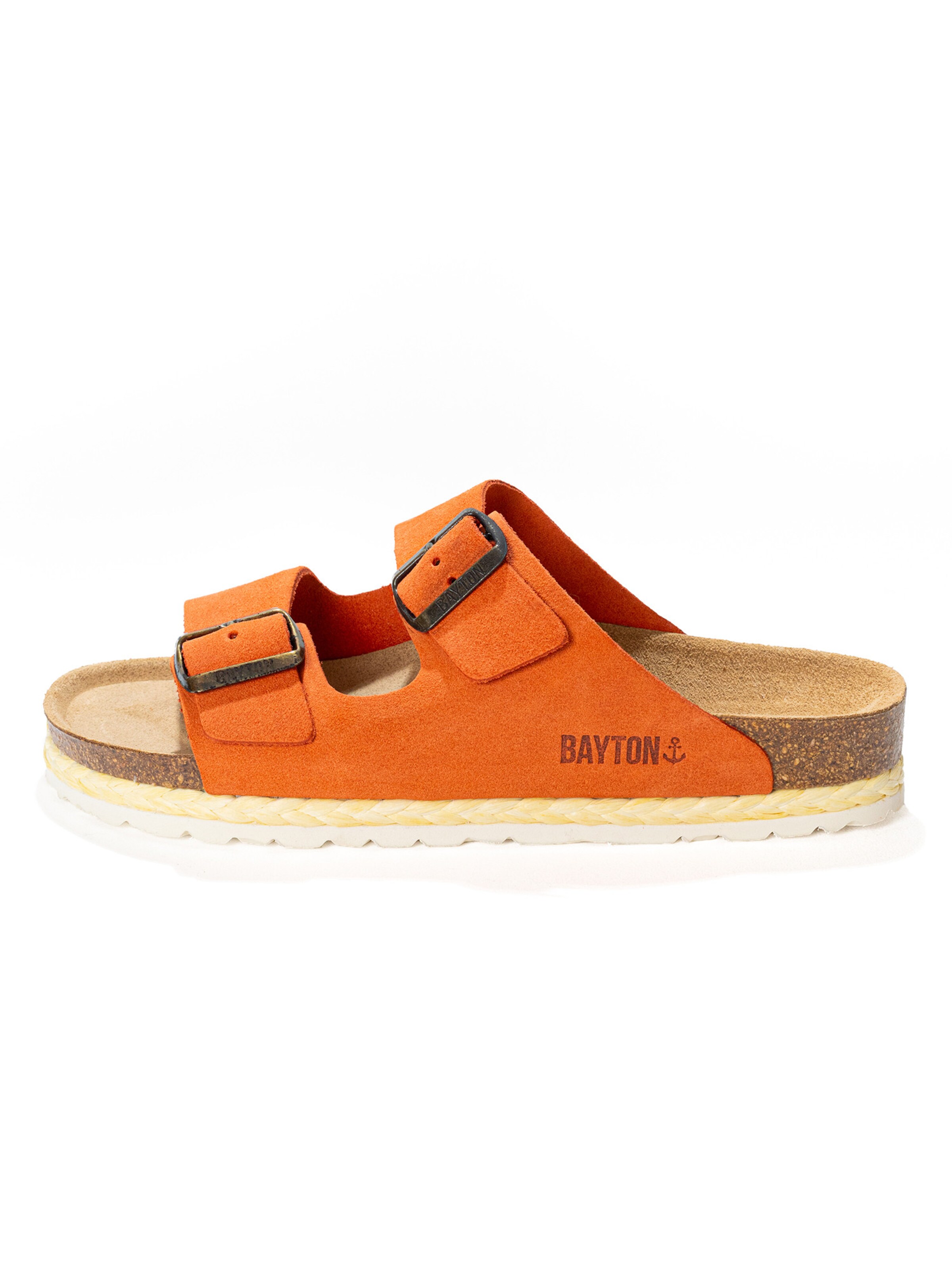 Bayton Pantolette 'BENALLA' in Orange: Vorderseite