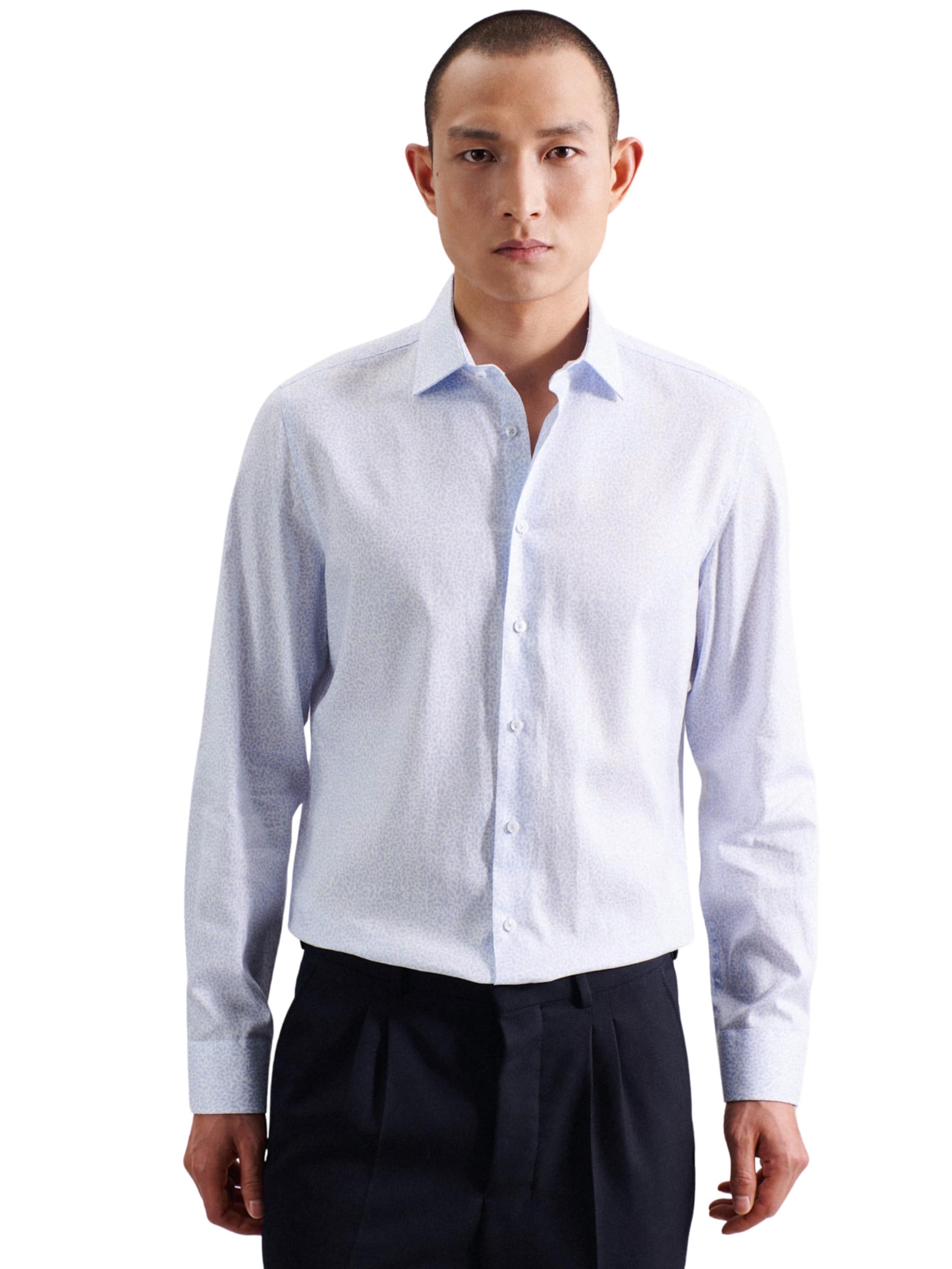Coupe slim Chemise business SEIDENSTICKER en bleu : devant