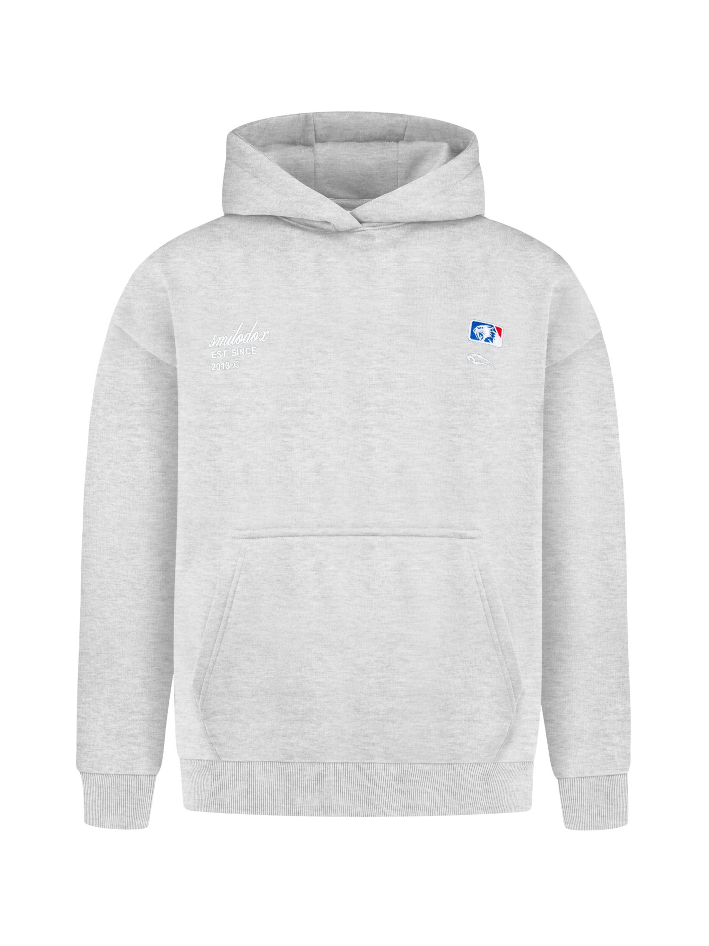 Smilodox Sweatvest in Grijs: voorkant