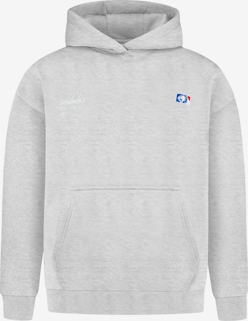 Veste de survêtement Smilodox en gris : devant