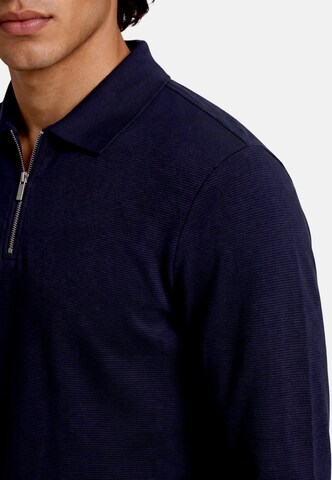 zero Sweatshirt mit Kragen in Blau