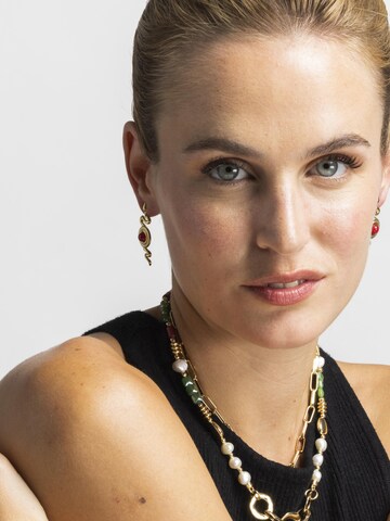 Orecchini 'EDRAK' di Luxenter in rosso