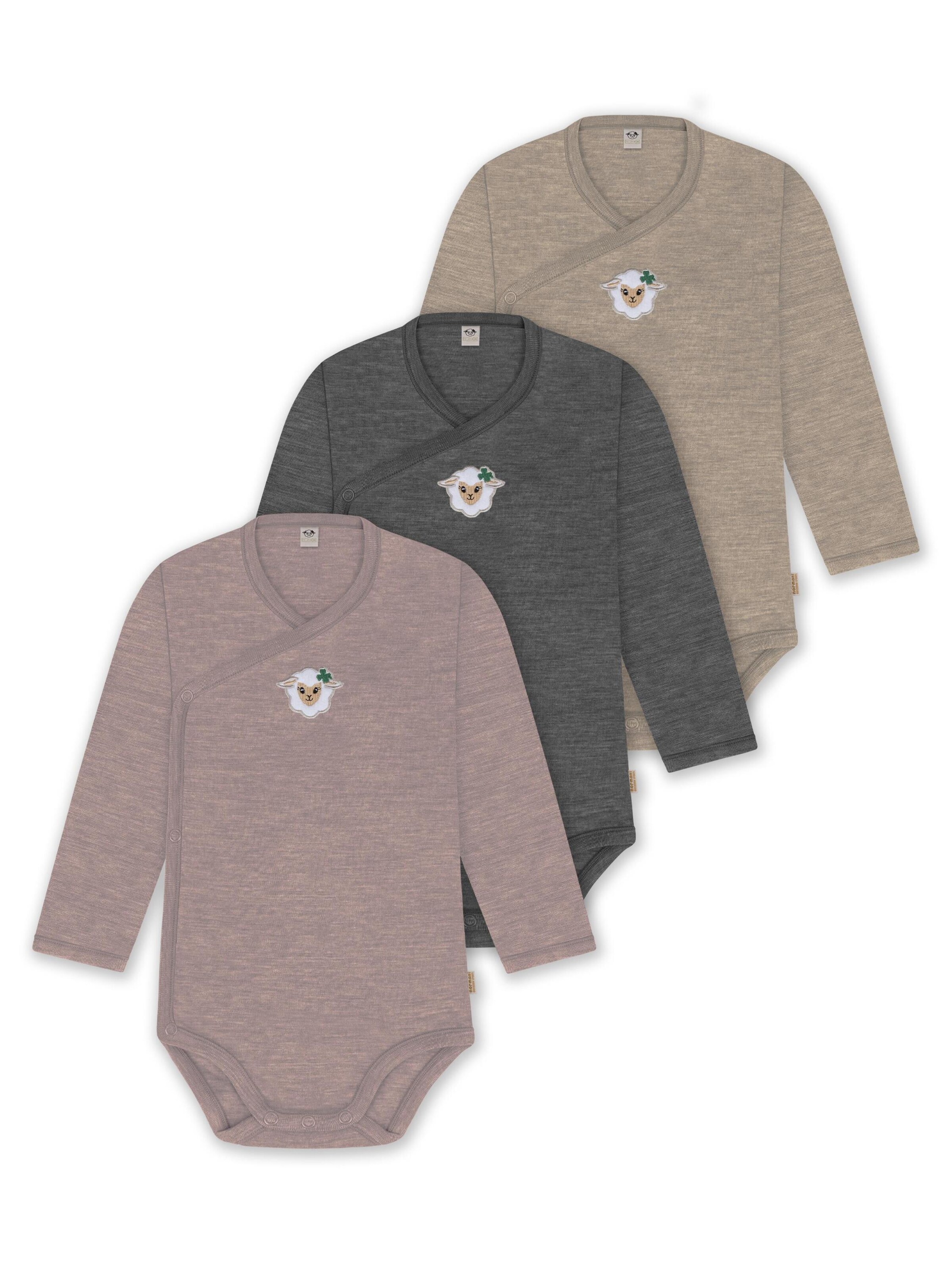 Barboteuse / body normani en gris : devant