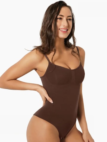 cfab (formerly creamy fabrics) Shapingbody 'Bodysuit Sculpting Shapewear - Light Shape'‌‌‌‌‌‌‌‌ in Braun: Vorderseite