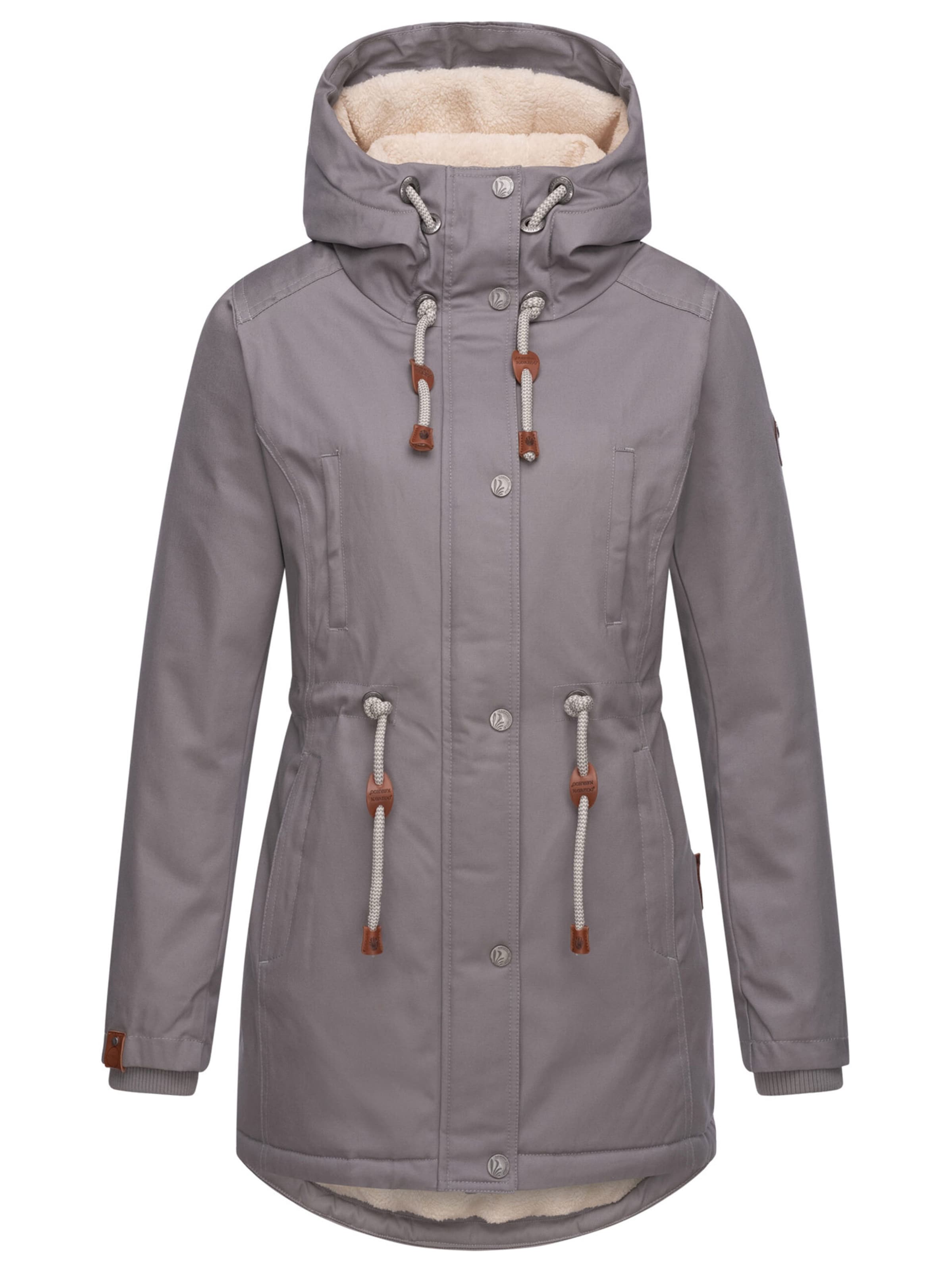 NAVAHOO Winterjas 'IreliaanB991' in Grijs: voorkant