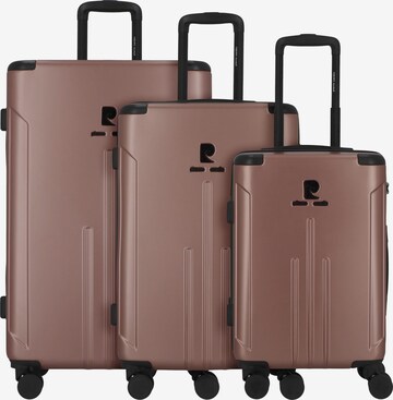 PIERRE CARDIN Suitcase Set in Pink: front