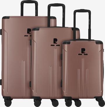 Ensemble de bagages PIERRE CARDIN en rose : devant