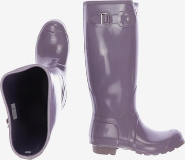 HUNTER Dress Boots in 37 in Purple: front