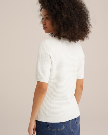 WE Fashion Pullover in Weiß