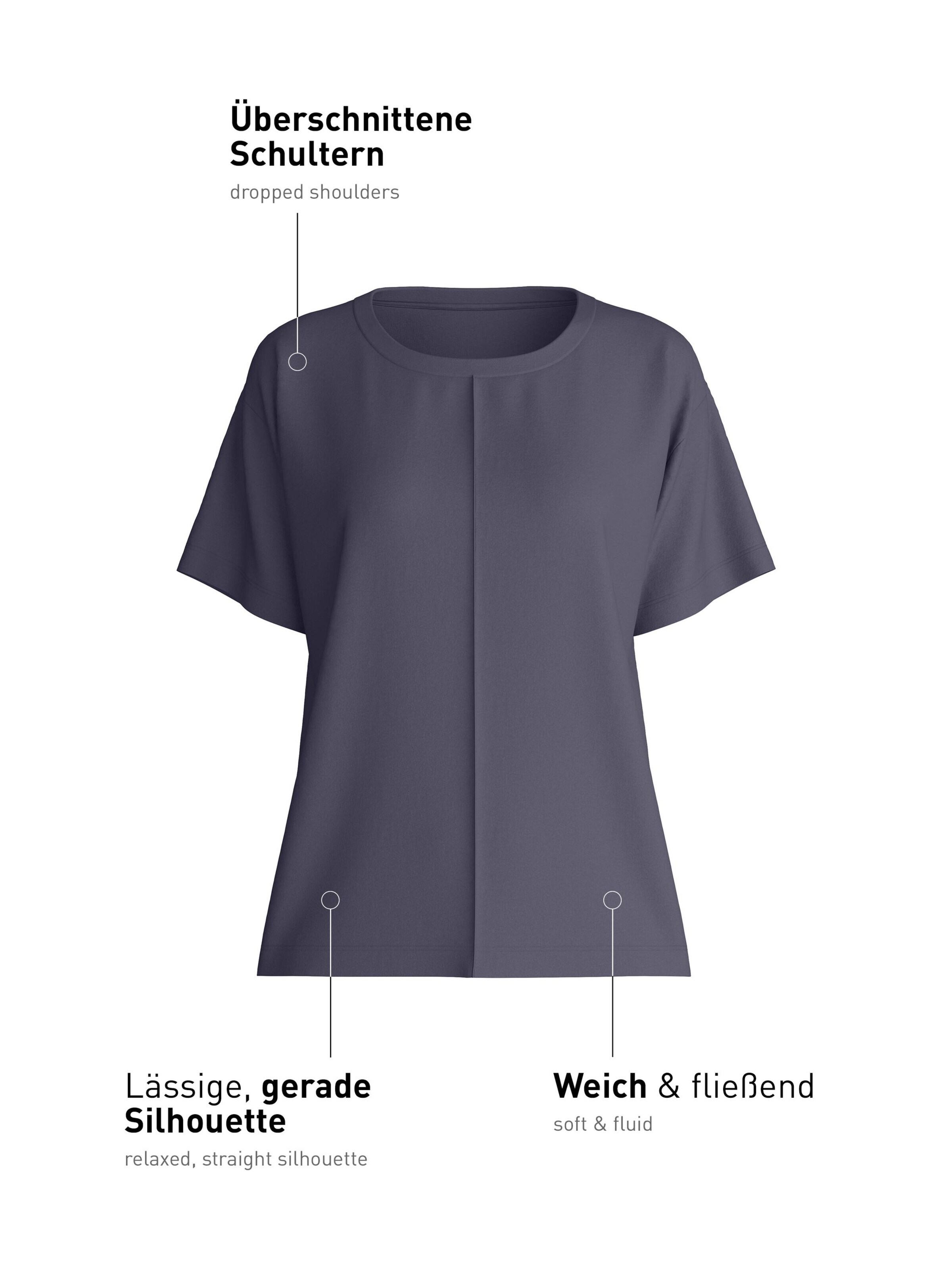 CALIDA Slaapshirt 'Natural Loungewear' in Grijs