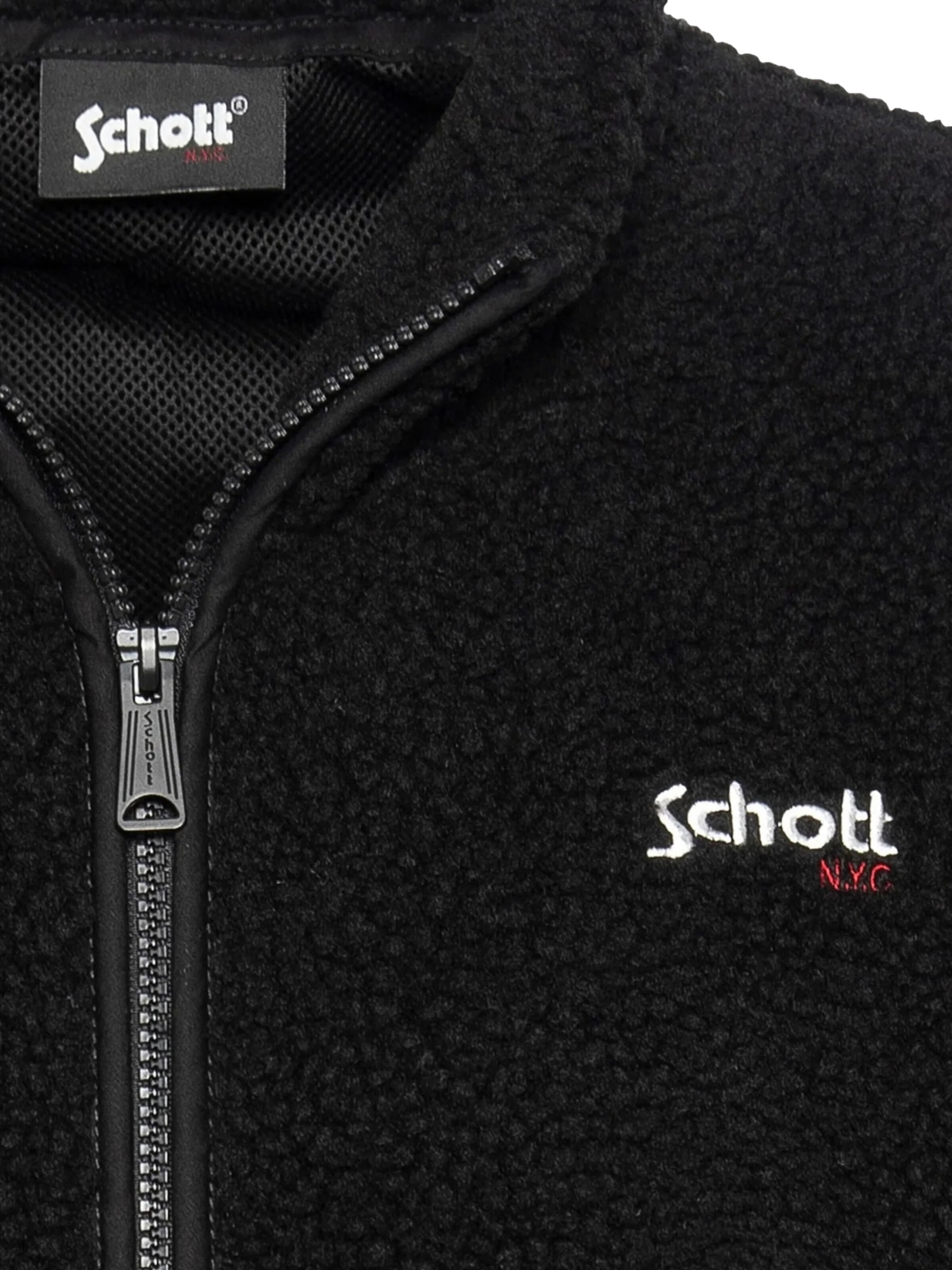 Schott NYC Флисовая куртка в Черный