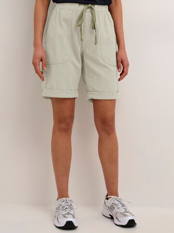 Loosefit Pantaloni 'Naya' di Kaffe in verde: frontale