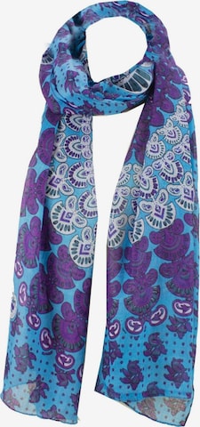 Sunsa Schal 'Sunsa' in Blau: Vorderseite