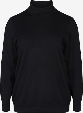 Zizzi Sweater 'MCARRIE' in Black: front