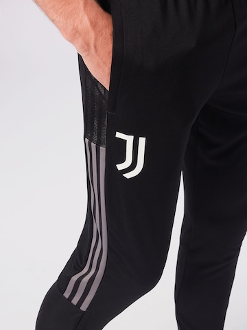 ADIDAS PERFORMANCE Slim fit Workout Pants 'Juventus Turin' in Black