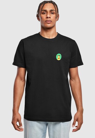 T-Shirt 'Ufo Pizza' Mister Tee en noir : devant