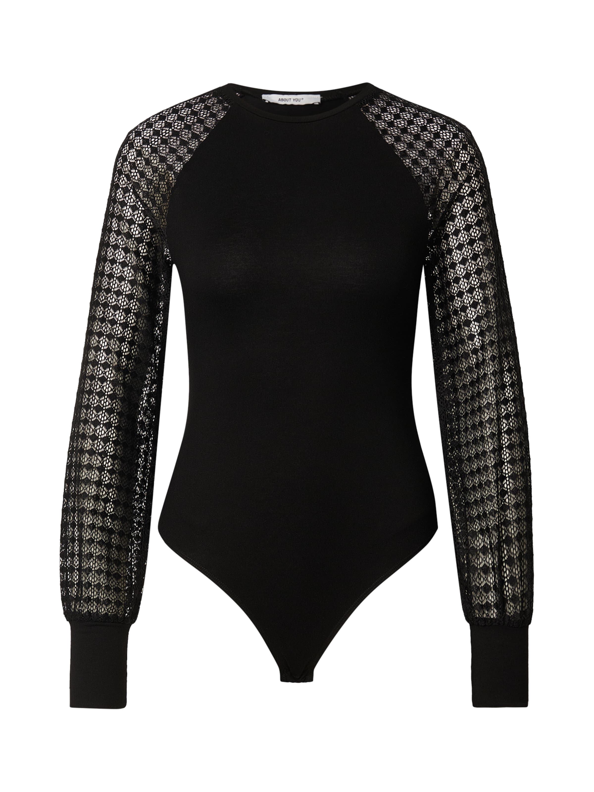 ABOUT YOU Košeľové body 'Zora' - Čierna: predná strana