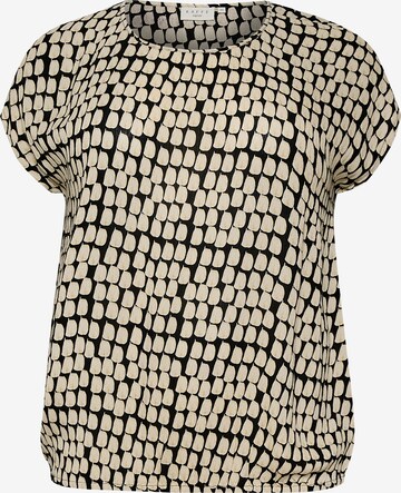 KAFFE CURVE Blus 'Lokana' i beige: framsida