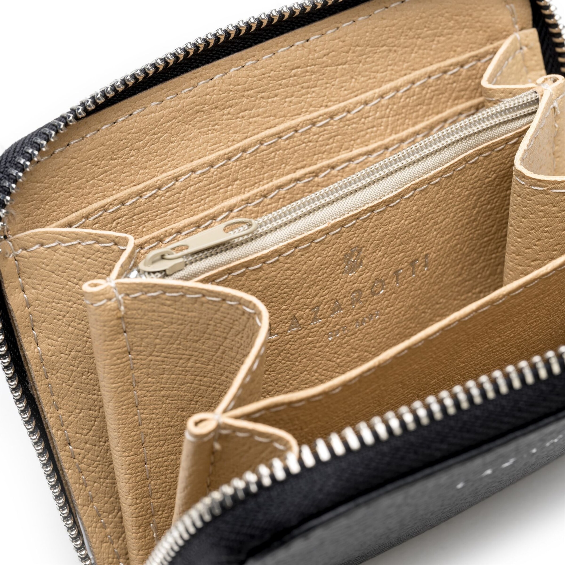 Portamonete 'Milano' di Lazarotti in nero