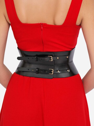 Haute Cuir Belt 'Sablier Corset Belt' in Black