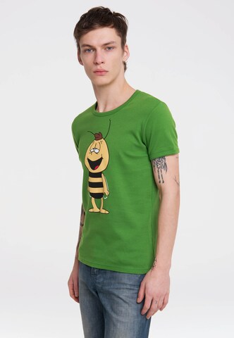 LOGOSHIRT Shirt 'Biene Maja' in Groen: voorkant