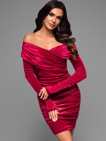 Ombre Evening dress in Red: front